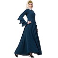 Umbrella abaya with bell sleeves- Teal Green Umbrella abaya with bell sleeves- Teal Green